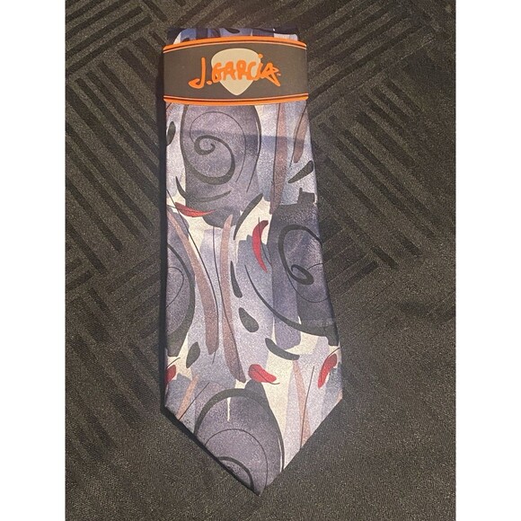 J.Garcia Modern Furniture Collection Fifty Tie multi colored 100% silk 59" NWT - Picture 1 of 9